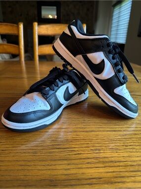 Nike Dunk Low Low Panda Black and White Sneakers Women’s Size 7